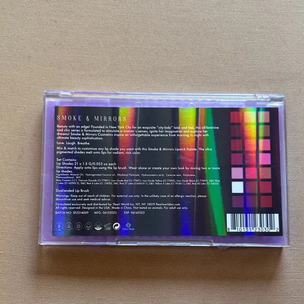 Smoke & Mirrors Lipstick Palette - Vibrant Shades